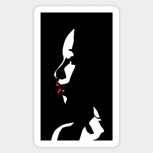 Lady With Red Lips Sticker